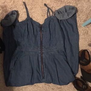 denim jumpsuit